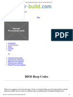 Computer BIOS Beep Codes - When Your Computer Fails To Boot