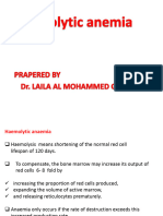 hemolytic anemia ,sickle cell and thalasemia 15-11-2023جامعة دار السلام