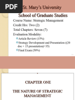 St. Mary's University School of Graduate Studies