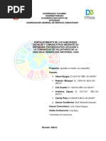 Informe Del Proyecto Servicio Comunitario 2023