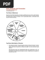 Error Analysis and Correction