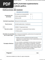 Examen (ACDB1-20 - ) (SUP1) Actividad Suplementaria Aplicación Del Método Gráfico.