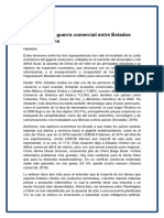 Hipótesis: Análisis de La Guerra Comercial Entre Estados Unidos y China