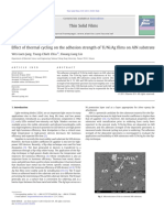 Effect of Thermal Cycling On The Adhesion Strength of Ti-Ni-Ag Films On AlN Substrate