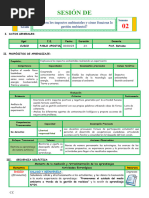 4° Sesión de Aprendizaje Sesión 4-Sem.2-Exp.6-Cyt