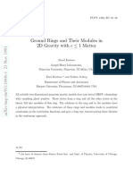 Ground Rings and Their Modules in 2D Gravity With C 1 Matter