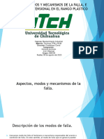 Presentación de Diapositivas de Aspectos, Modos y Mecanismos de La Falla, e Inestabilidad Tensional en El Rango Plástico