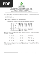 Lista de Exercícios 01