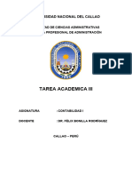 Tarea Academica Iii - Contabilidad I