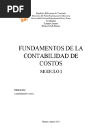 Fundamentos de La Contabilidad de Costo