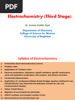 Electrochemistry Third Stage محاضرات المرحلة الثالثة 1