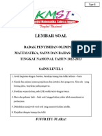 Soal Penyisihan Sains Lev 1 (Tipe B)