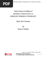 B SC Radiology Imaging Technology Upto 5th Sem Batch 2021