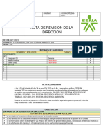 Acta de Revision de Direccion