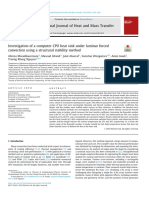 Investigation of A Computer CPU Heat Sink Under Laminar Forced Convection Using A Structural