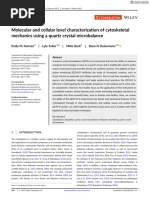 Cytoskeleton - 2023 - Kerivan - Molecular and Cellular Level Characterization of Cytoskeletal Mechanics Using A Quartz