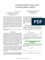 Discussion of Extended Drucker-Prager Yield Criterion in Slope Stability Analysis