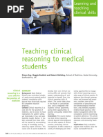 Teaching Clinical Reasoning To Medical Students