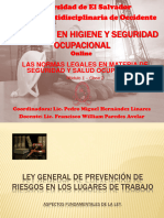 Normas de Seguridad y Salud Ocupacional, Análisis de La Ley General de Prevención de Riesgos en Los Centros de Trabajo