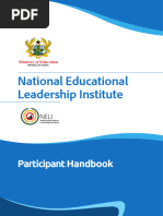 National Educational Leadership Institute Participants