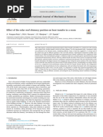 Effect of The Solar Roof Chimney Position On Heat Transfer in A Room