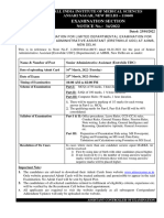 Scheme of Exams UDC