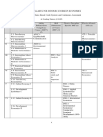 BU - UG CBCS Syllabus - Economics Honsnew