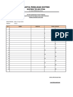 Daftar Hadir Pleno