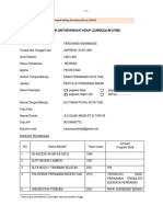 Contoh Formulir Daftar Riwayat Hidup Pemohon