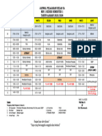 Jadwal Pelajaran Kelas Ia Revisi