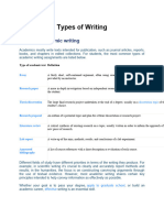 Types of Writing 2