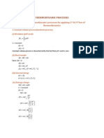 Thermodynamic Processes: Analysis of Thermodynamic Processes by Applying 1 & 2 Law of Thermodynamics