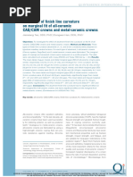 17 The Effect of Finish Line Curvature On Marginal Fit of All-Ceramic CAD - CAM Crowns and Metal-Ceramic Crowns