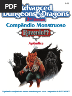 AD&D 2E Ravenloft Compêndio Monstruoso 10 - Criaturas de Terror (Impressão)