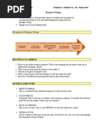 LSP301 Response Writing Guide