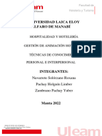 Informe Técnicas de Conocimiento Personal e Interpersonal