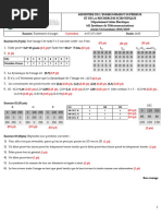 Examen T I 2019 M1 Télécom Corr