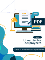 Lineamientos Del Proyecto Gestión de La Comunicación Organizacional