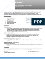 Caroline Mainoo - Curriculum Vitae