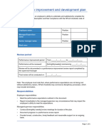 Attachment 1-Performance Improvement and Development Plan