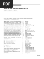2011 - Design and Wind Tunnel Tests of A Tiltwing UAV