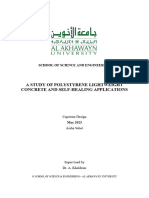 A Study of Polystyrene Lightweight Concrete and Self-Healing Applications