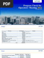 Operators' Meeting Prep 2022 - Progress Check 07nov2022