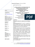 Intelligent Automation of Raud Detection and Investigationa Bibliometric Analysis Approach