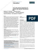 Impacts of COVID-19 On The School Experience of Children and Adolescents With Special Educational Needs and Disabilities