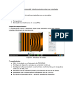 Interferancia de Onda Luminosa Con Simulador