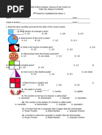 Math 4 3rd Monthly Exam