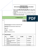 Borang Kerja Kursus Proposal