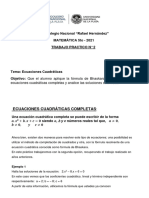 MATEMÁTICA 5to Año - Trabajo Práctico N°2