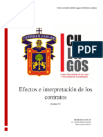 U6 Efectos e Interpretación de Los Contratos CIVIL III